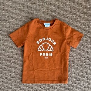 Jacadi Kids Tee in Warm Orange